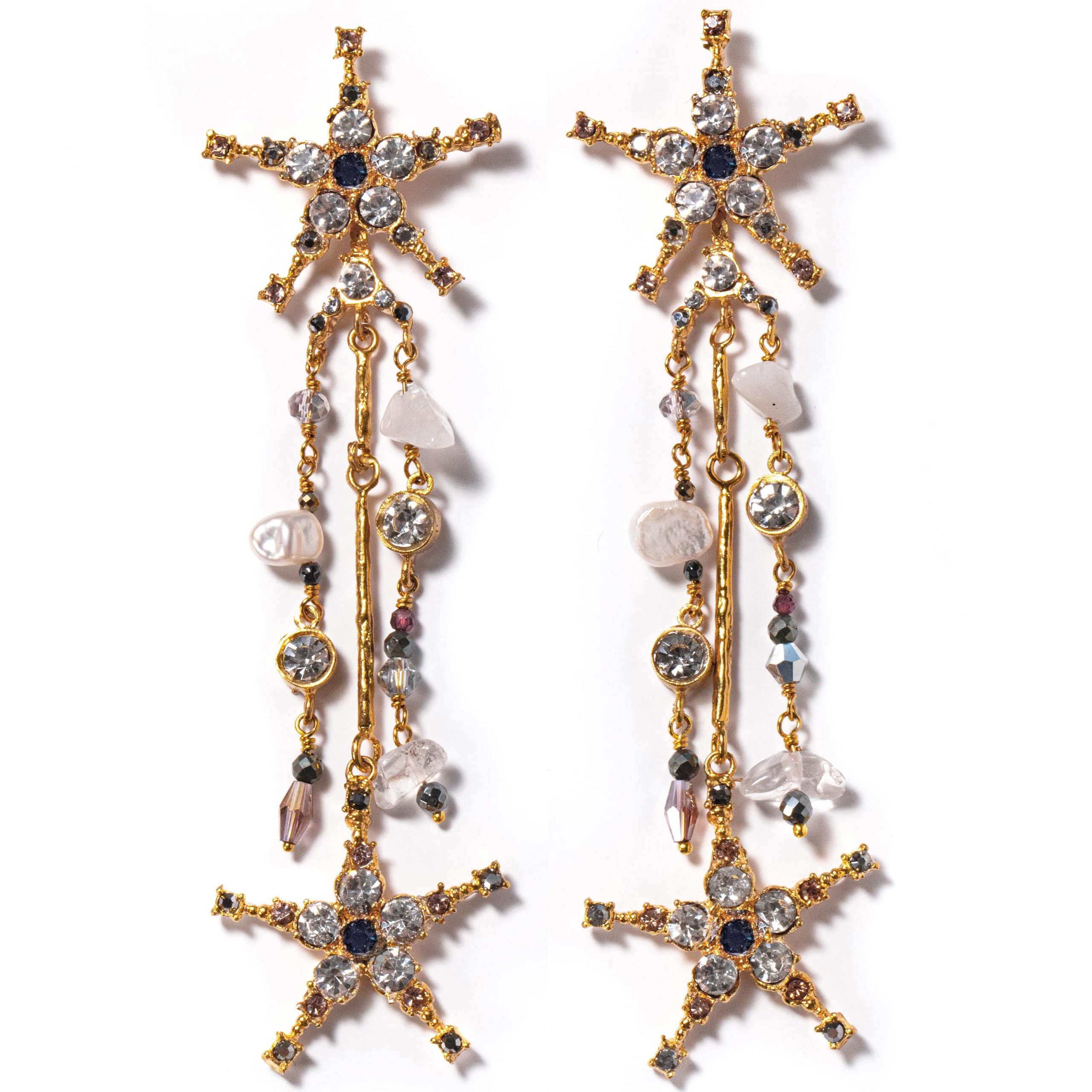 Pendientes Cascada Estrellas