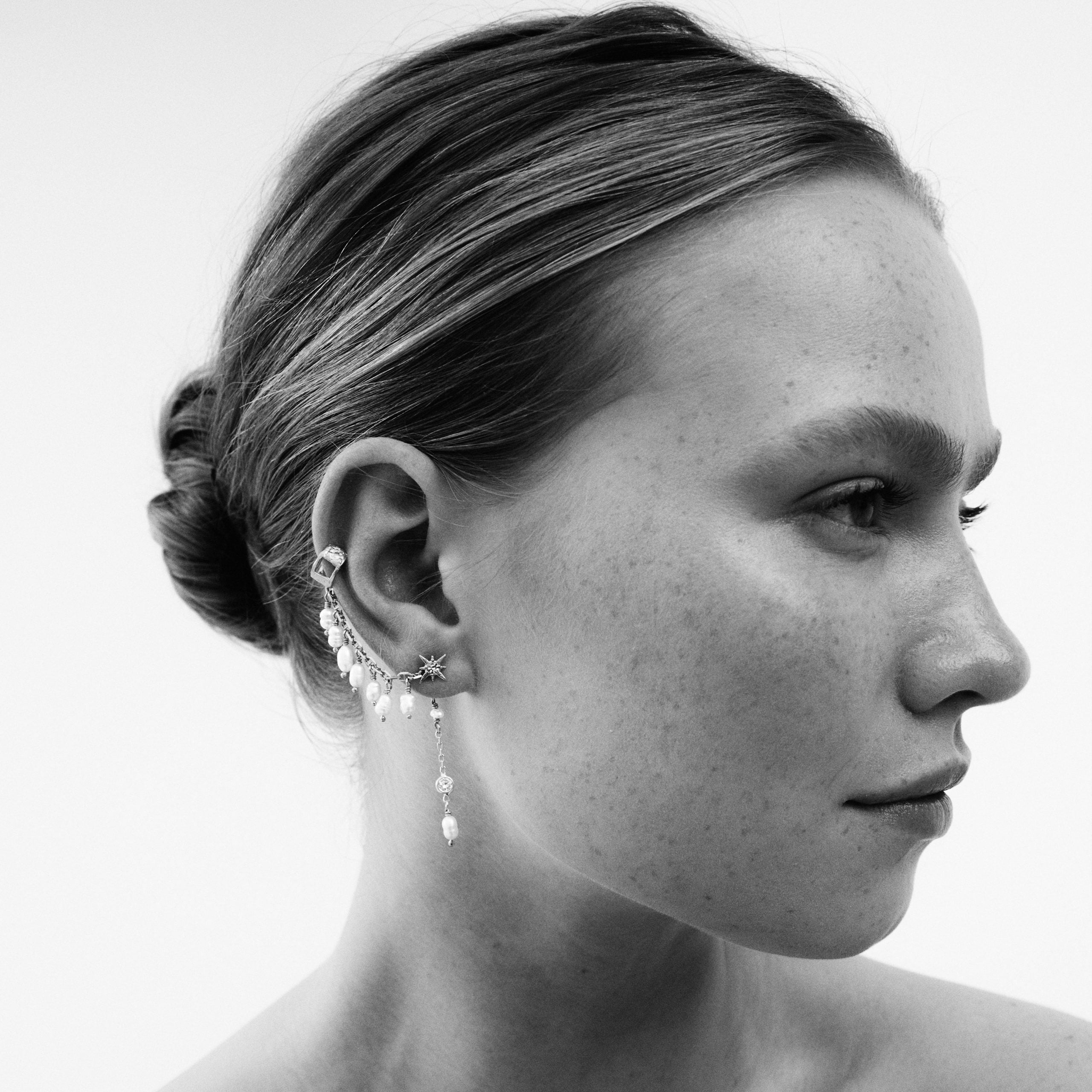 Earcuff Cascada Perlas