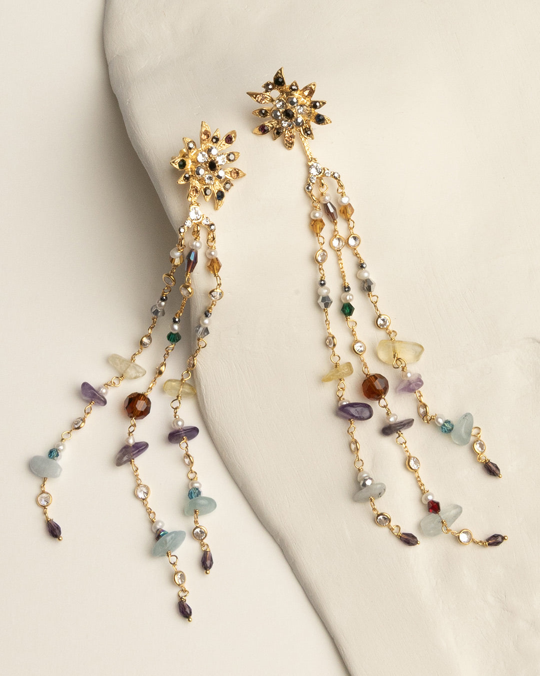 Pendientes Savage Color Flecos Maxi