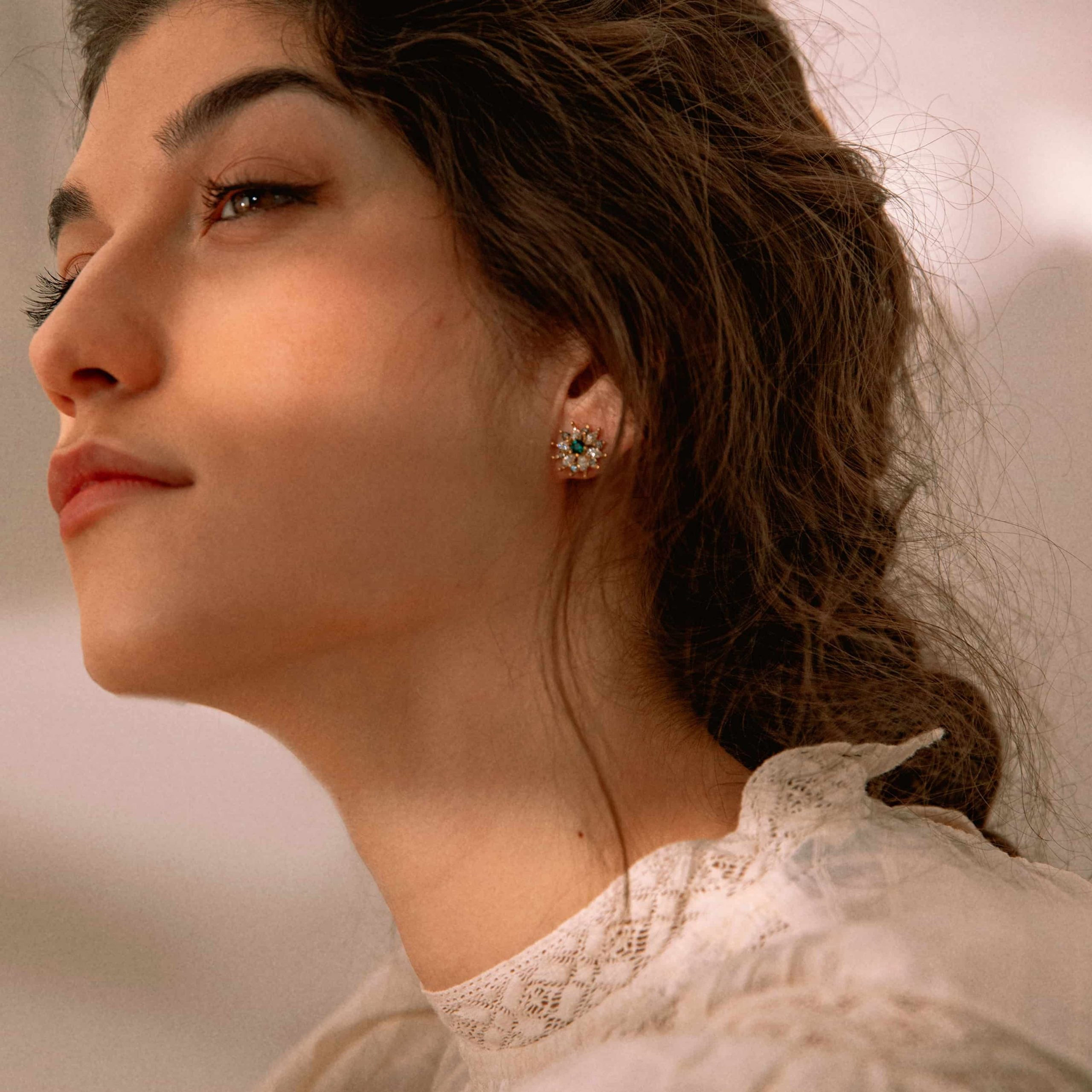 Pendientes Roseta Époque