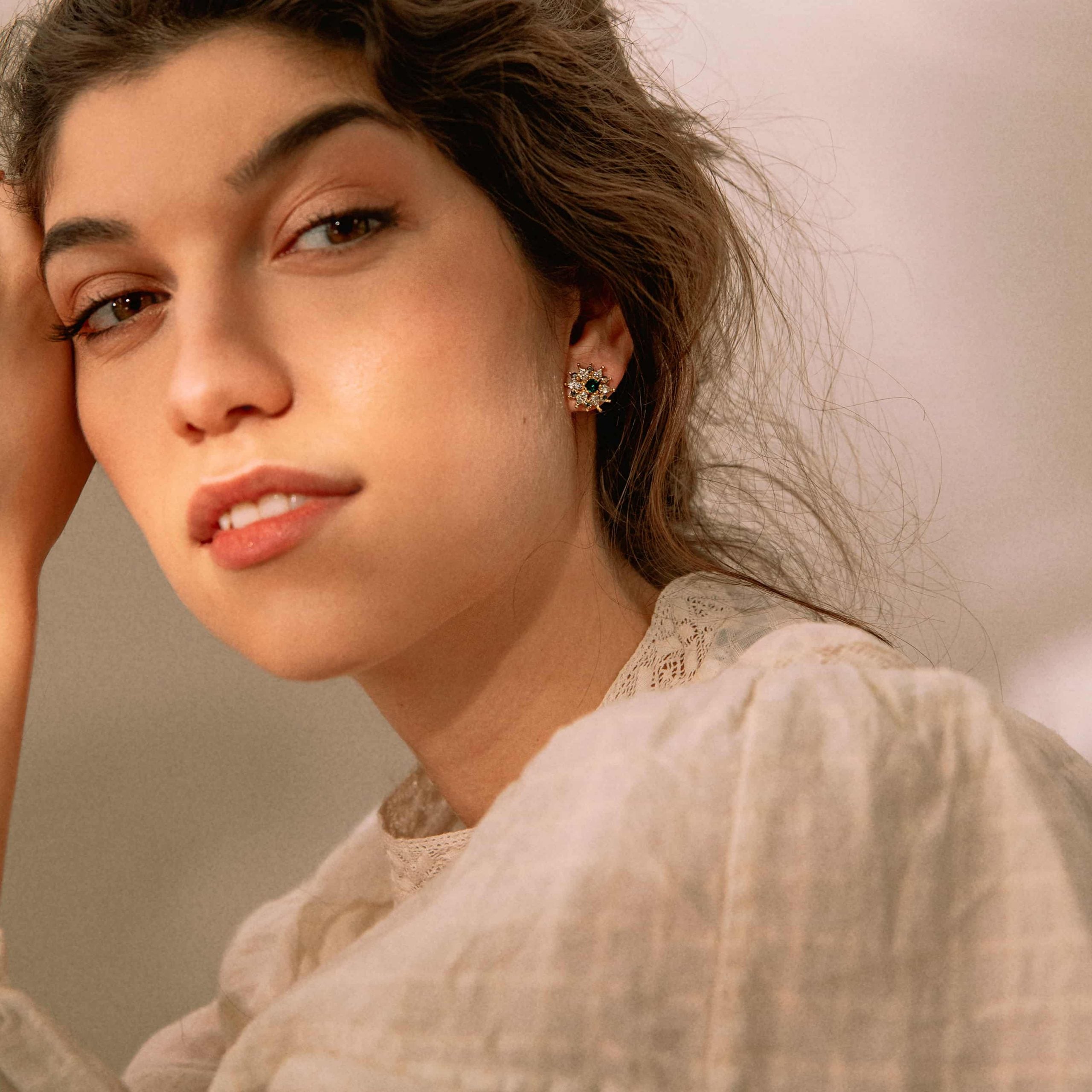 Pendientes Roseta Époque