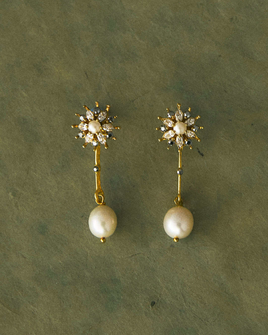 Pendientes Époque Perla Largo