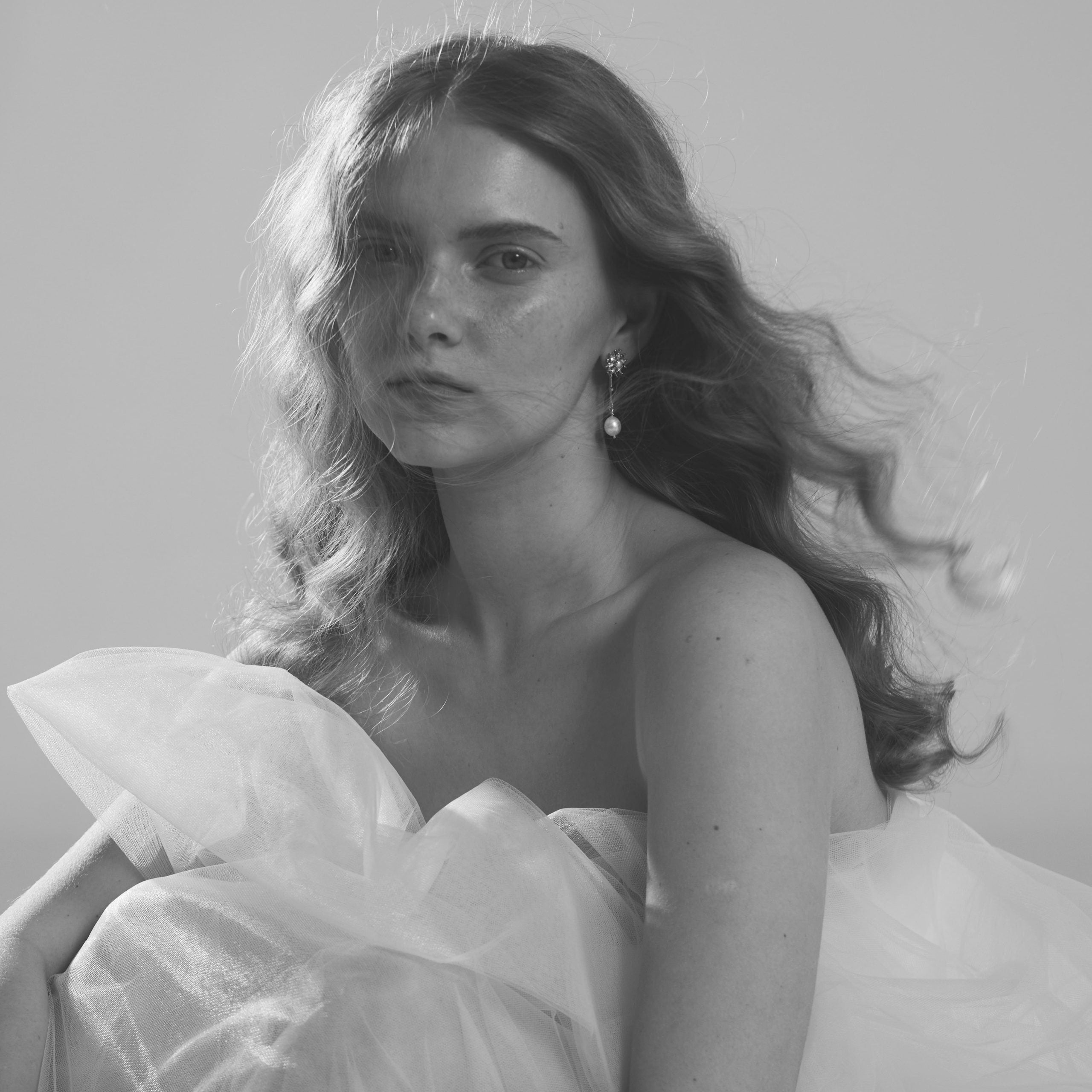 Pendientes Époque Perla Largo