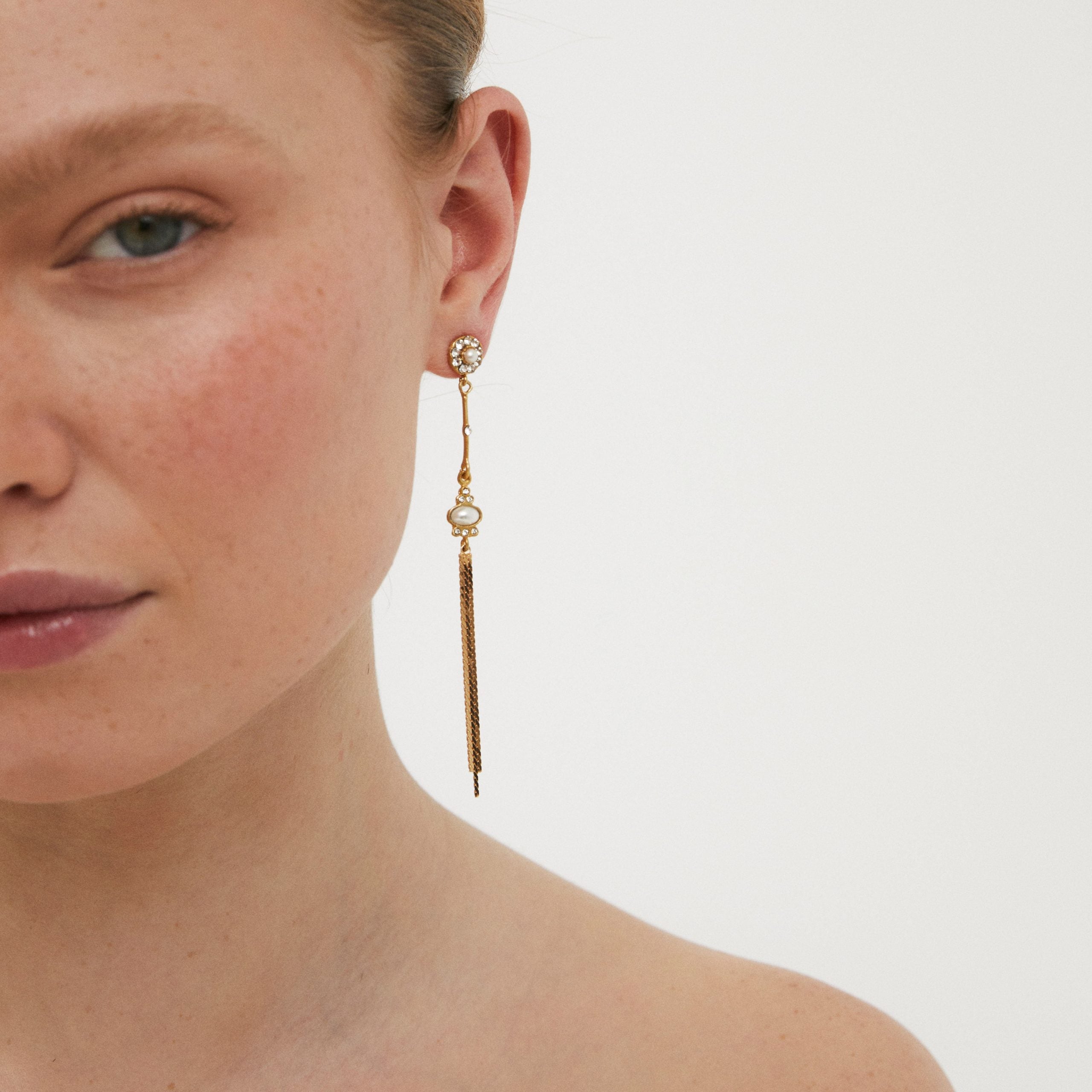 Pendientes Charles con fleco