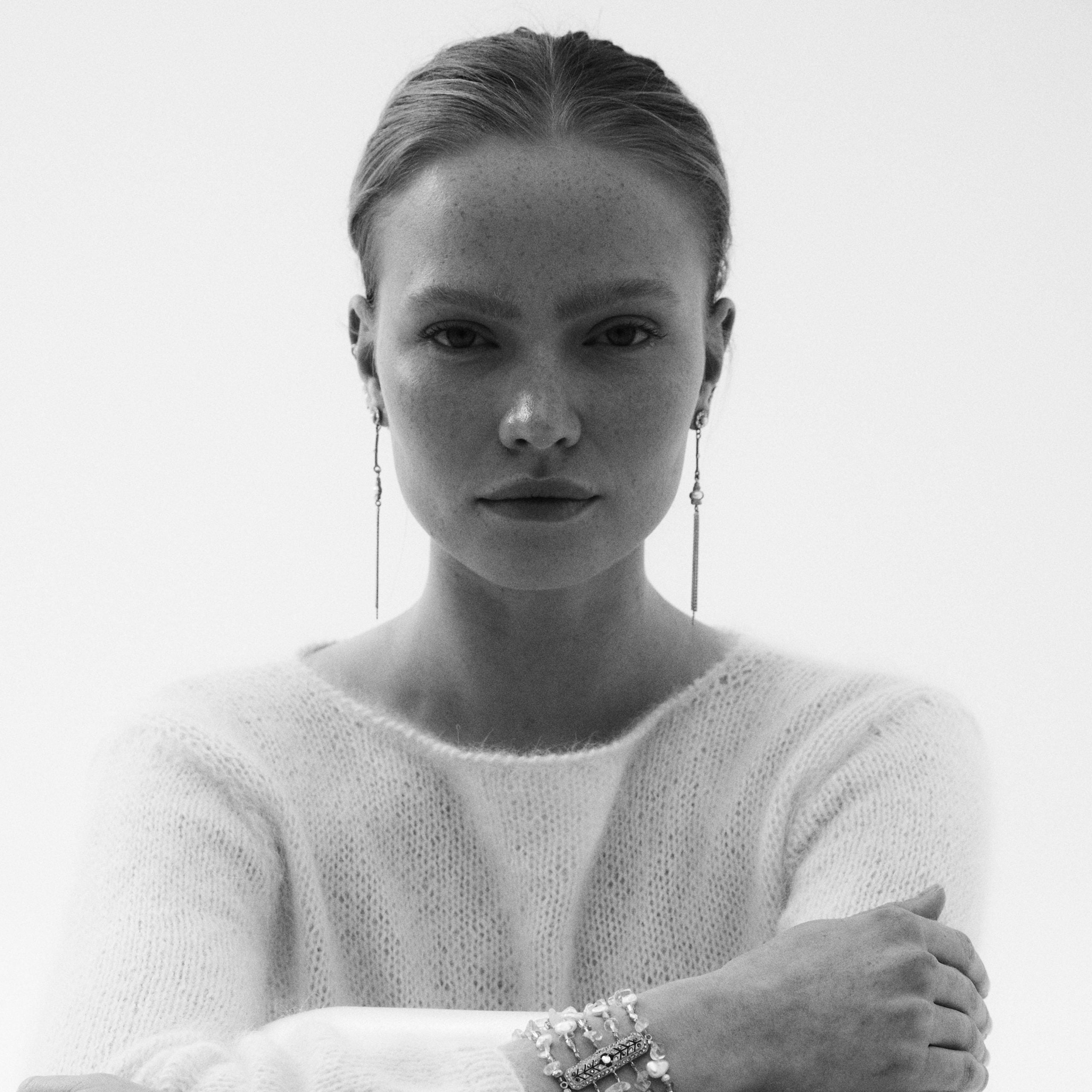 Pendientes Charles con fleco