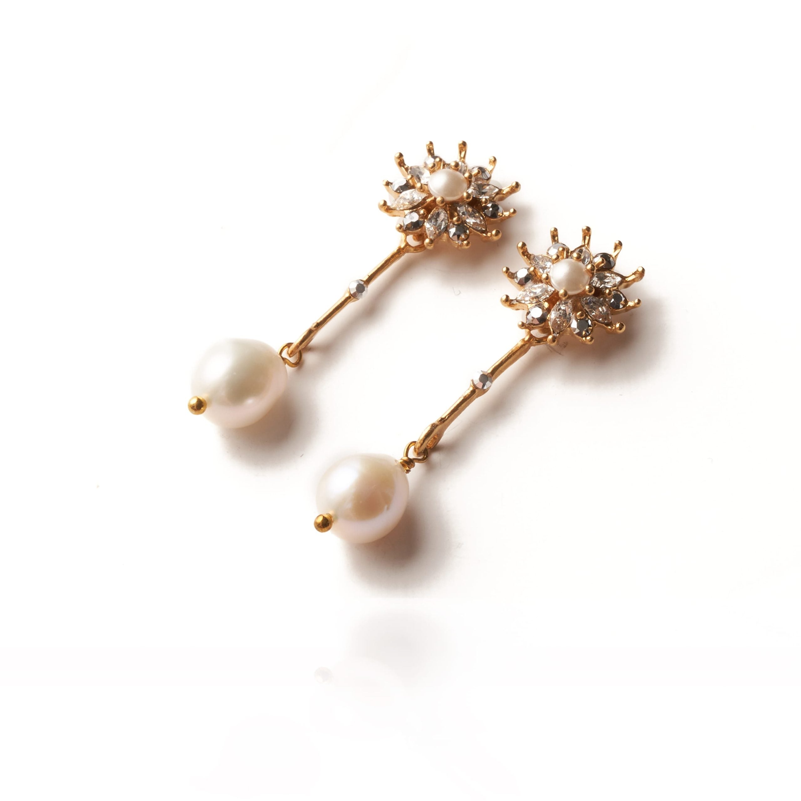 Pendientes Époque Perla Largo