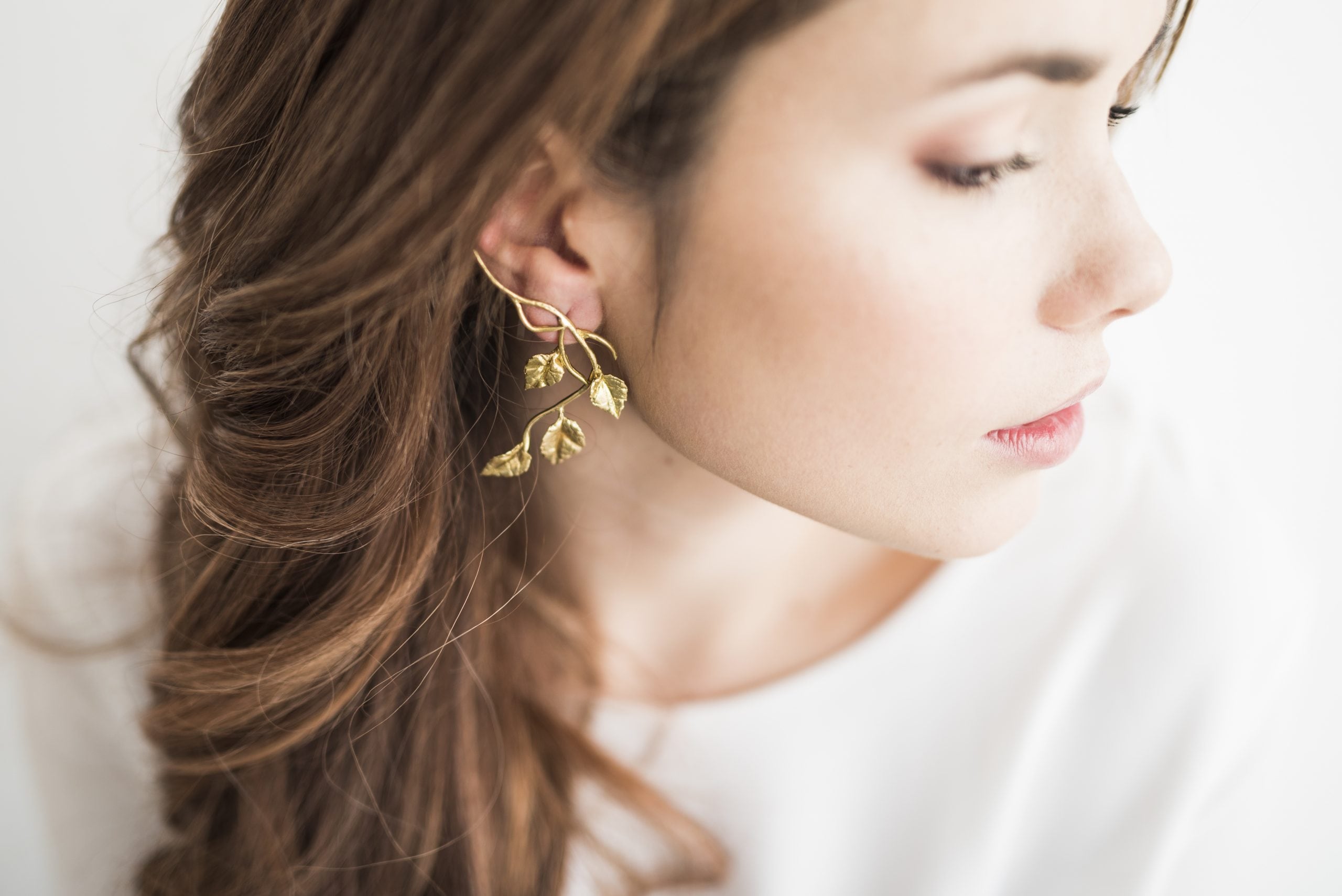 Pareja de pendientes Rama