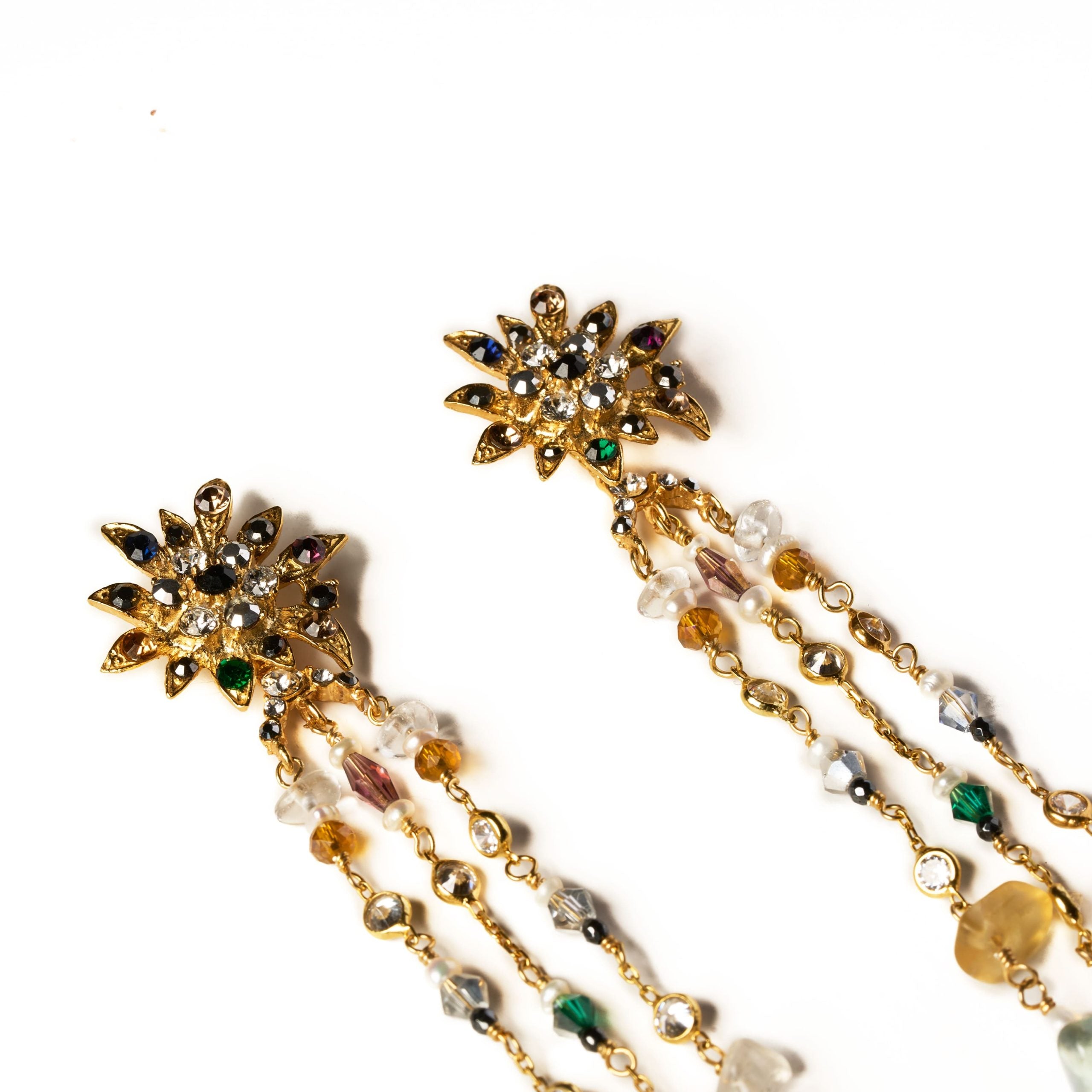 Pendientes Savage Color Flecos Maxi